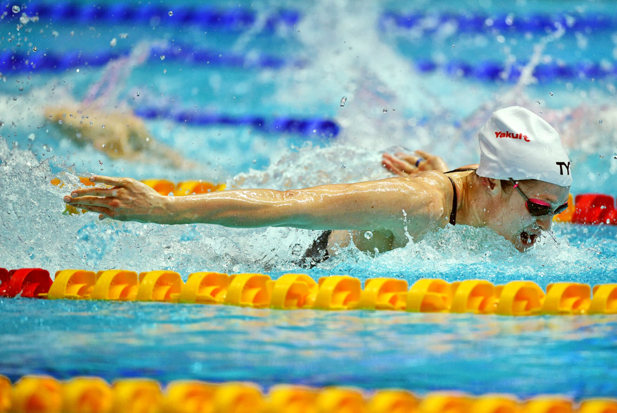 Dahlia at the 2019 World Championships in South Korea, where she won one gold (4x100 medley) and two silvers (4x100 mixed medley and 4x100 freestyle).